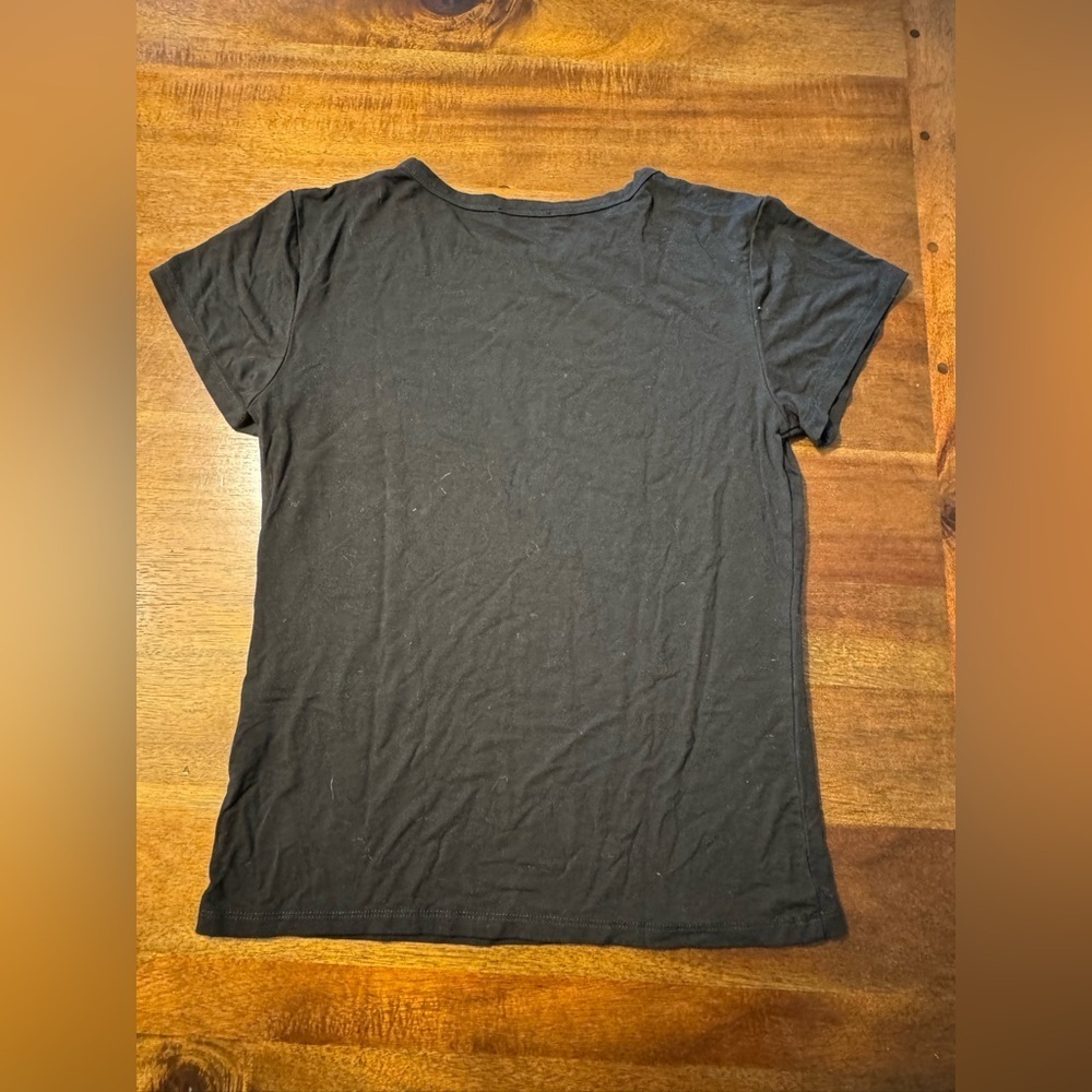 White Fox Boutique Too Blessed Tee Black Size Medium - Picture 5 of 6